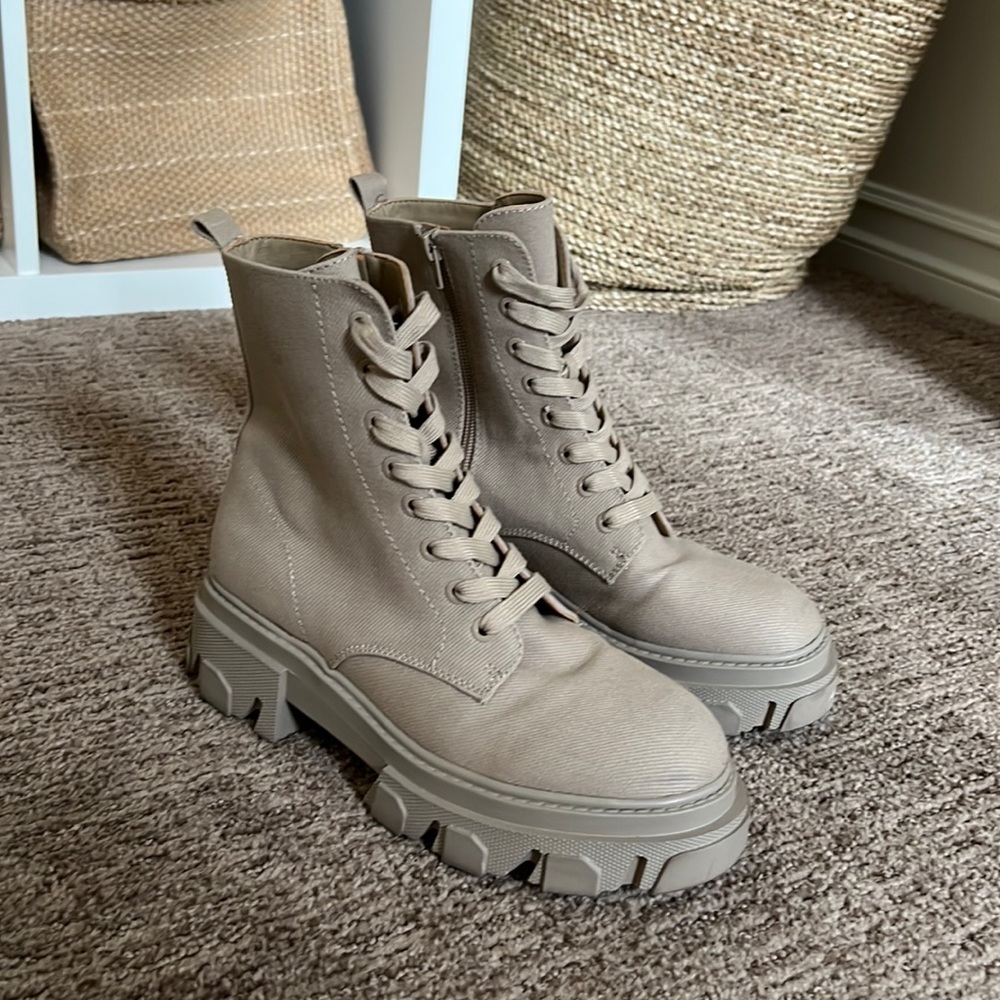 Canvas Combat Boots